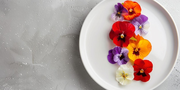 Zbliżenie talerza z kolorowym daniem